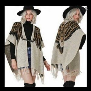❌S0LD❌ Bohemian / Southwestern high-end Poncho/Wrap NWT 🦅